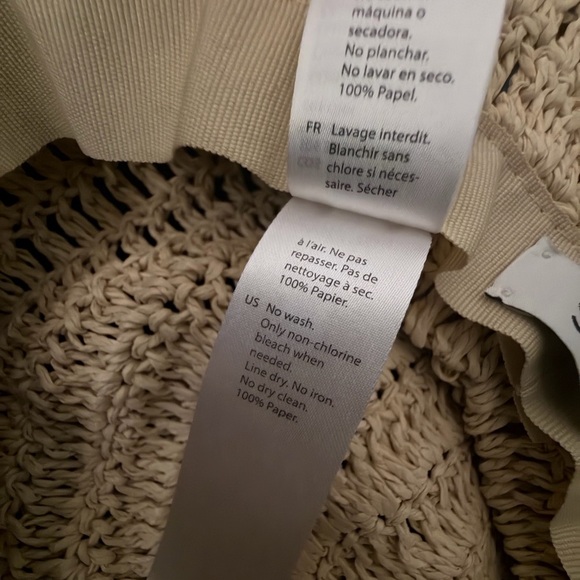 Cos Woven Straw Bucket Hat In Beige main image 4